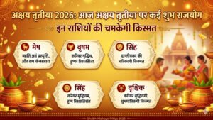 Akshaya Tritiya 2026: आज अक्षय तृतीया पर कई शुभ राजयोग, इन राशियों की चमकेगी किस्मत